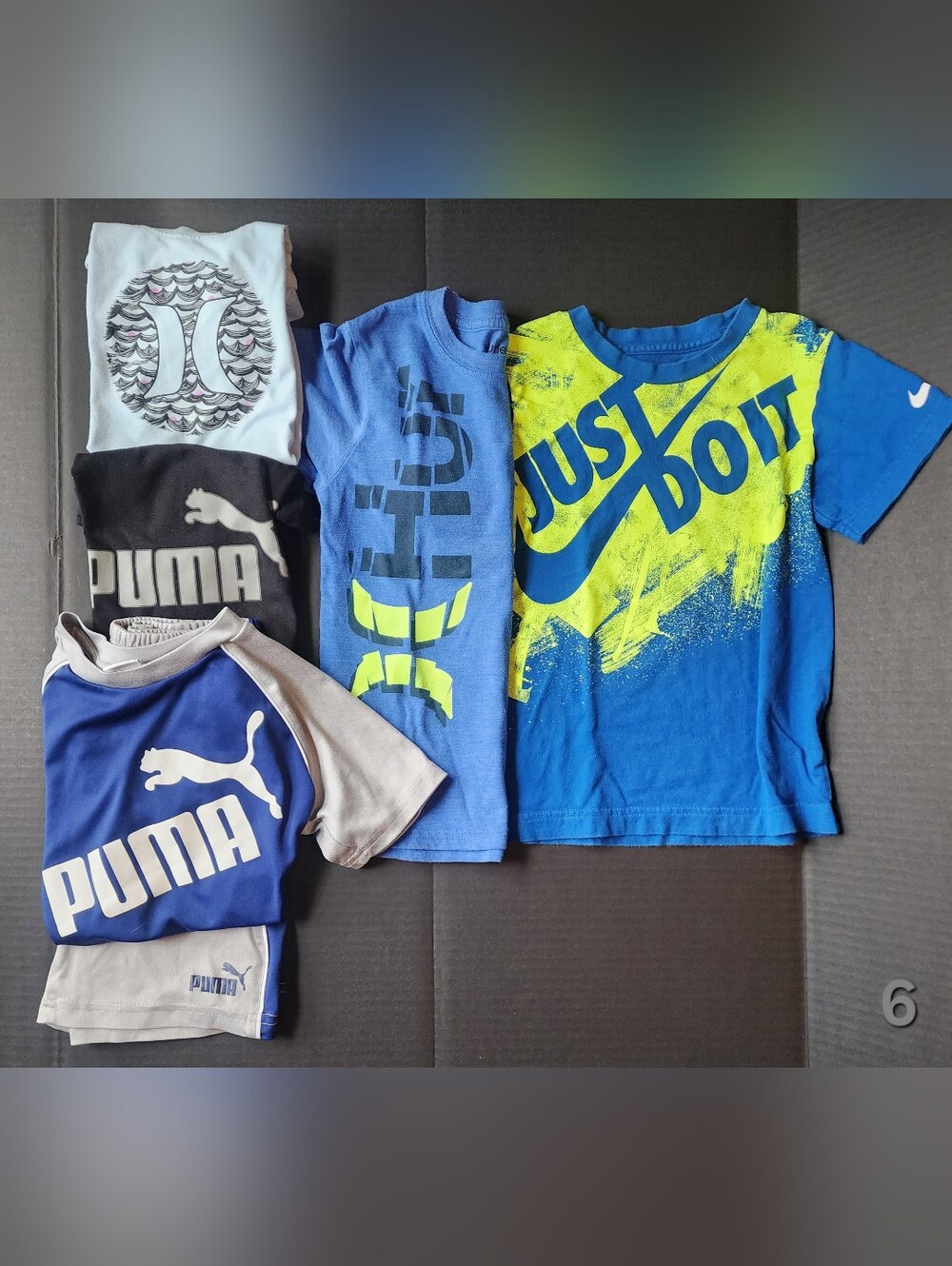 Boys Short Sleeve T-Shirt/Shorts Lot of 6 (Size 5-6)